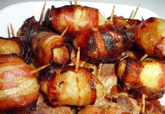 Receita de Batata com Bacon Assada