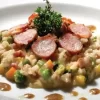 Arroz caldoso com linguiça mineira (risoto)