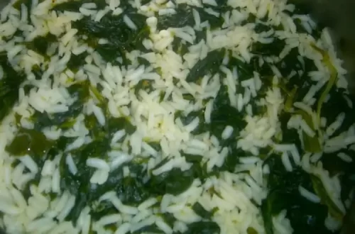 Arroz com Espinafre