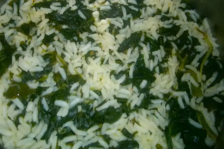 Arroz com Espinafre