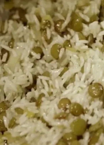 Receita de Arroz com lentilha