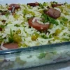 Receita de Arroz com lentilha e calabresa