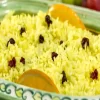 Receita de Arroz de laranja e passas