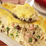 Arroz natalino de forno