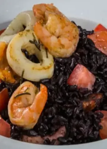 Receita de Arroz Negro ao Mare