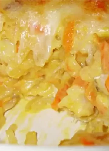 Receita de Bacalhau com Cenoura gratinado