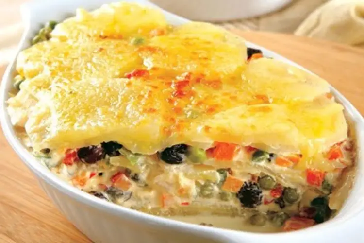 Receita de Batata gratinada à grega