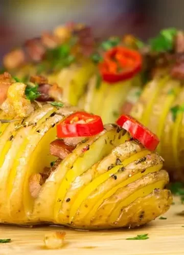 Receita de Batatas Hasselback