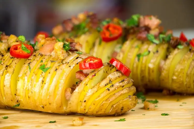 Receita de Batatas Hasselback