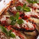 Berinjela gratinada à parmegiana