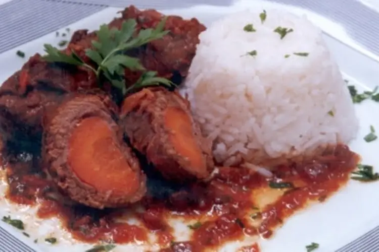 Receita de Bife Enrolado com Cenoura