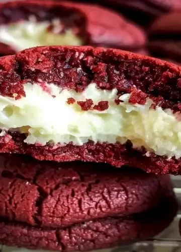 Biscoitos de Veludo Vermelho Recheados