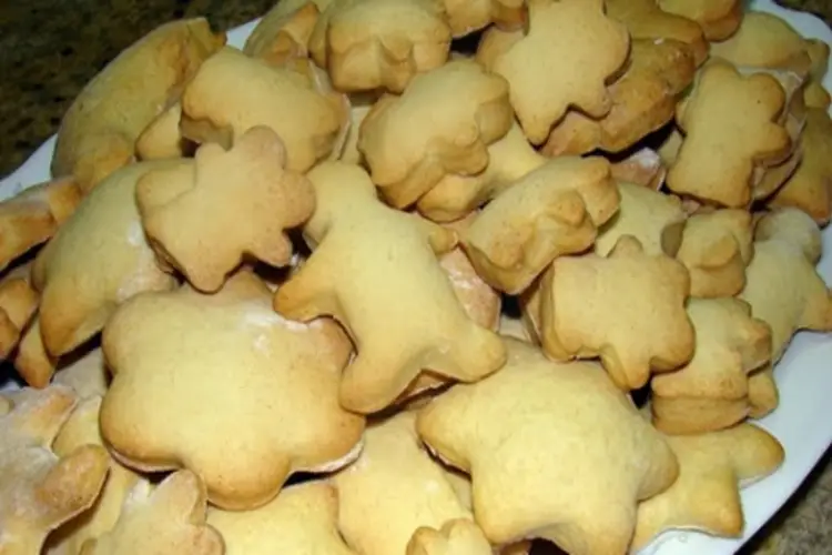 Receita de Bolachas Doces de Natal