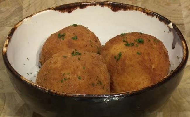 Receita de Bolinho de Risoto Recheado