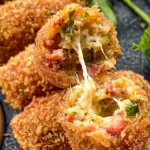 Bolinho de arroz com calabresa na airfryer