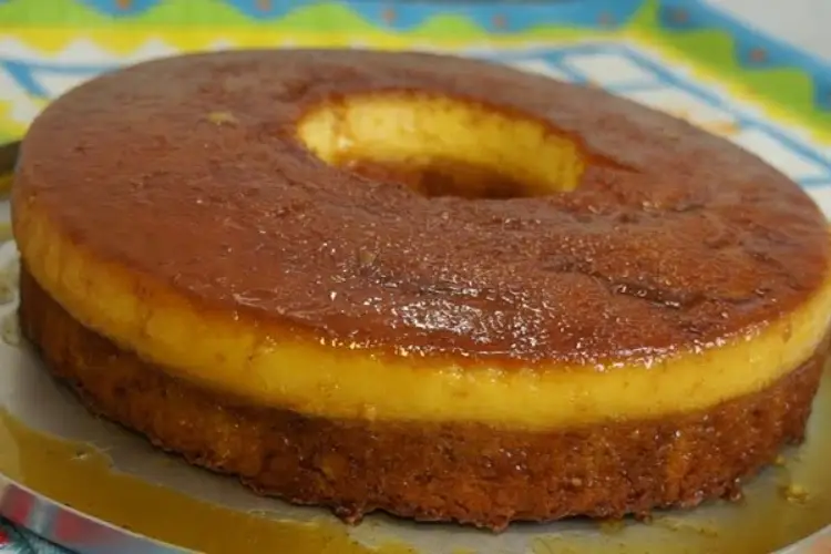 Receita de Bolo Pudim de Laranja