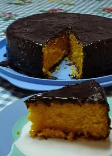 Receita de Bolo de Cenoura com de Chocolate