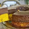 Bolo de Cenoura com Pudim de Chocolate
