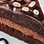 Bolo de amendoim e chocolate