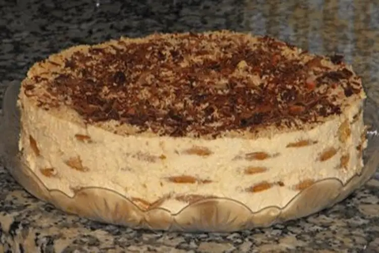 Bolo de bolacha com Creme de Café