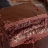 Bolo de brigadeiro com casquinha crocante