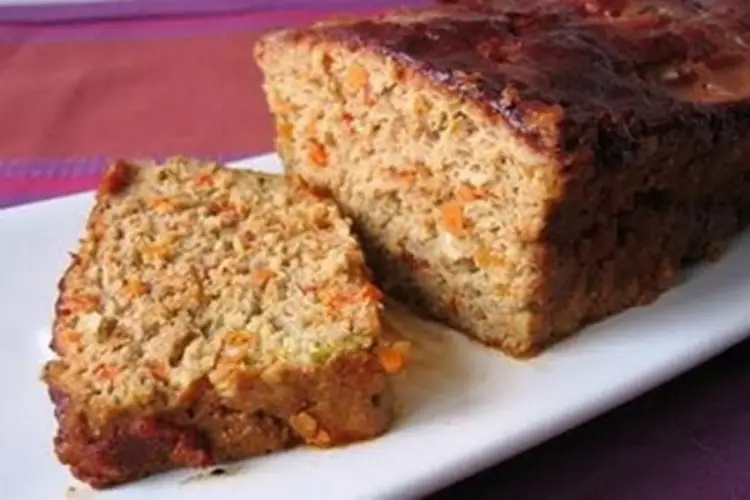 Receita de Bolo de carne light com legumes