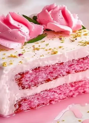 Bolo de leite rosa