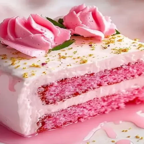 Bolo de leite rosa