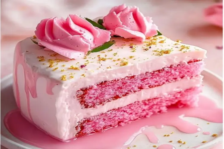 Bolo de leite rosa