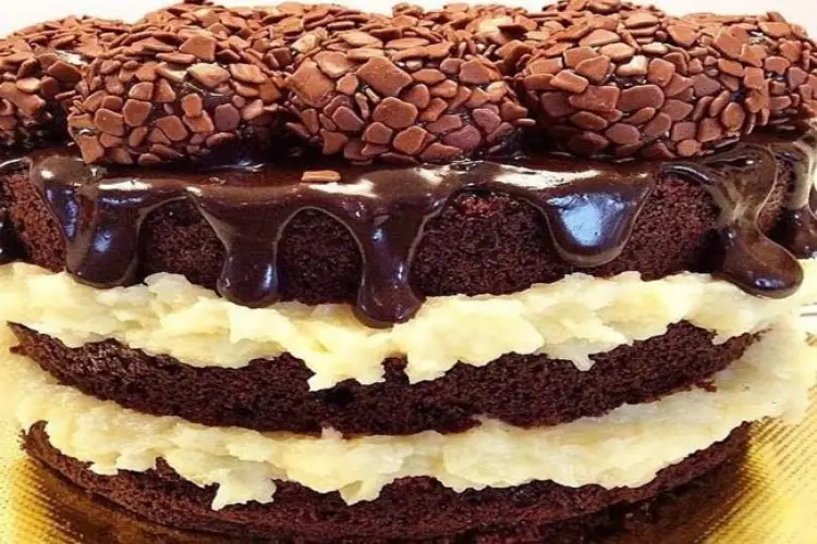 Receita de Bolo de Prestígio e Brigadeiro