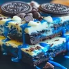 Brownies de Oreo de Veludo Azul