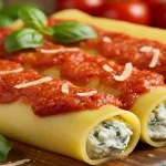 Canelone de queijo Fácil