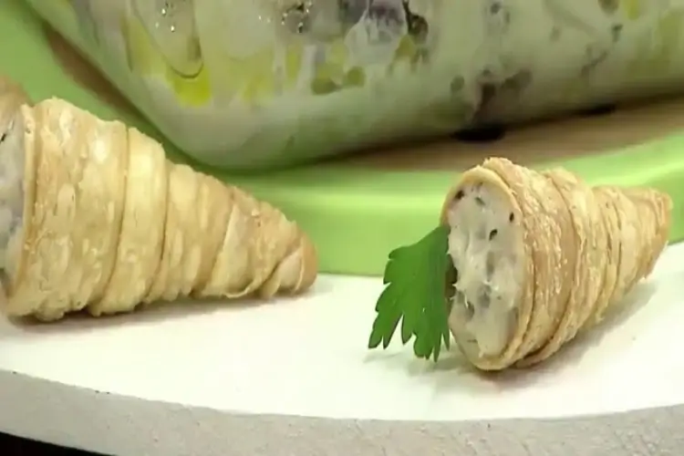 Receita de Canudinho de Bacalhau