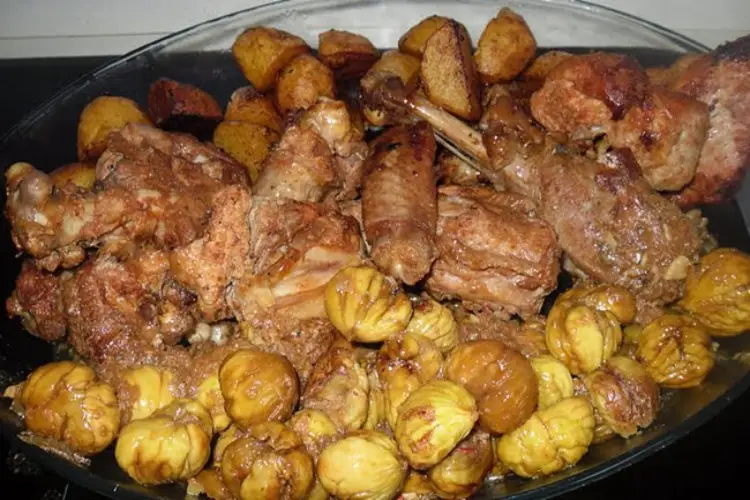 Receita de Carne de Porco com Castanhas