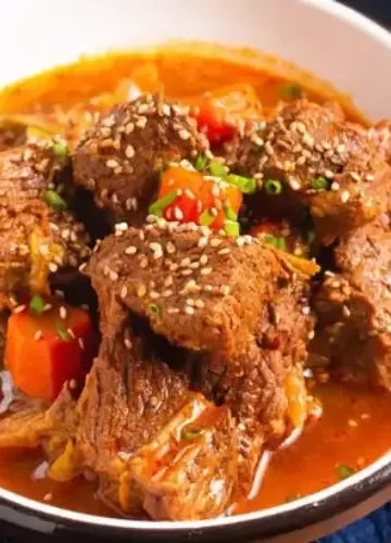 Carne de panela com molho na pressão