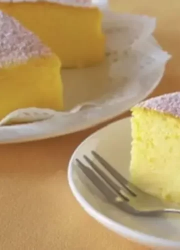 Receita de Cheesecake Japonês ( チーズケーキ ) com apenas 3 ingredientes