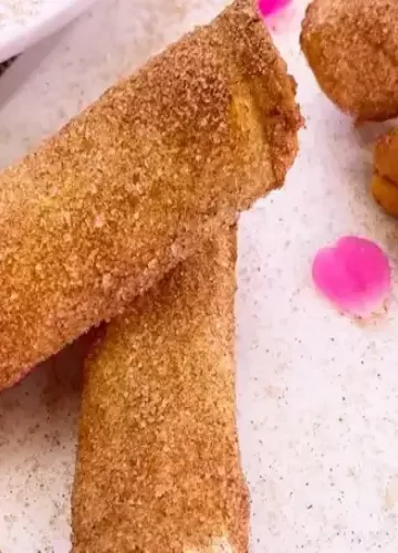 Churros de Pão de Forma na Air Fryer