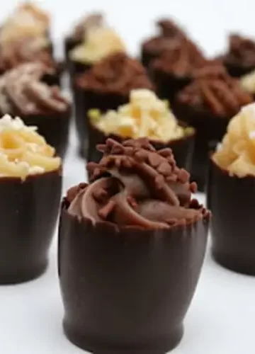 Receita de Copinho de chocolate Surpresa