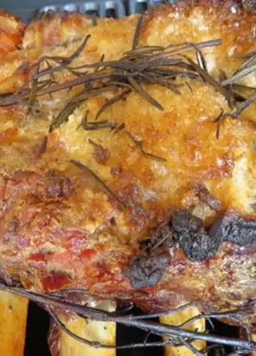 Costela assada na maionese