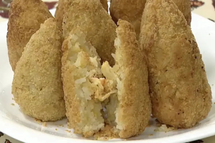 Receita de Coxinha de Massa de Arroz