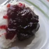 Cuscuz de Tapioca com Doce de Açaí,