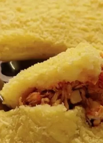 Receita de Escondidinho de Batata Doce com frango