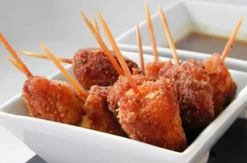 Espetinho Crocante de Frango