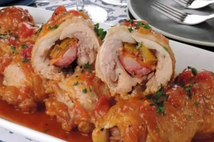 Receita de Frango à Rolê