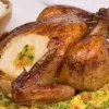 Receita de Frango assado com recheio de farofa