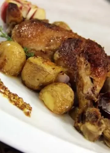 Receita de Frango com Alho e Batata