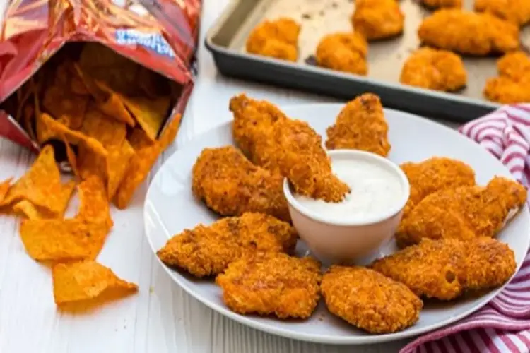 Receita de Frango empanado com Doritos