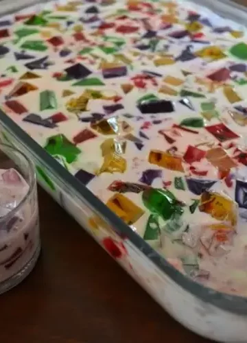 Receita de Gelatina Mosaico