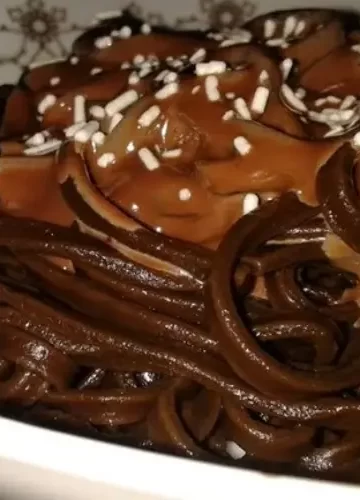 Receita de Macarrão de Chocolate