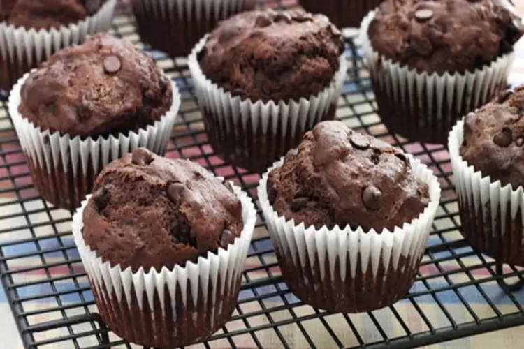 Receita de Muffin de Chocolate e Banana